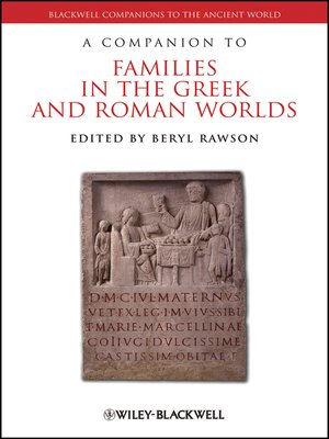 cover image of A Companion to Families in the Greek and Roman Worlds